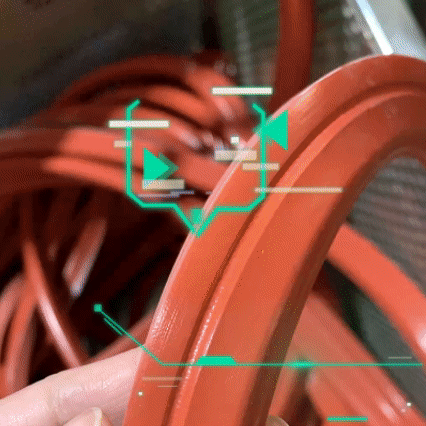 350°高溫矽膠發泡條